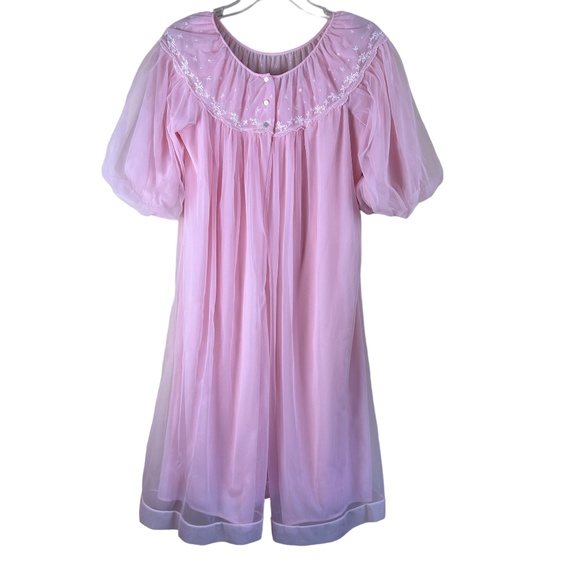 Vintage Women’s Pink Nightgown and Robe lined size M - Picture 1 of 14
